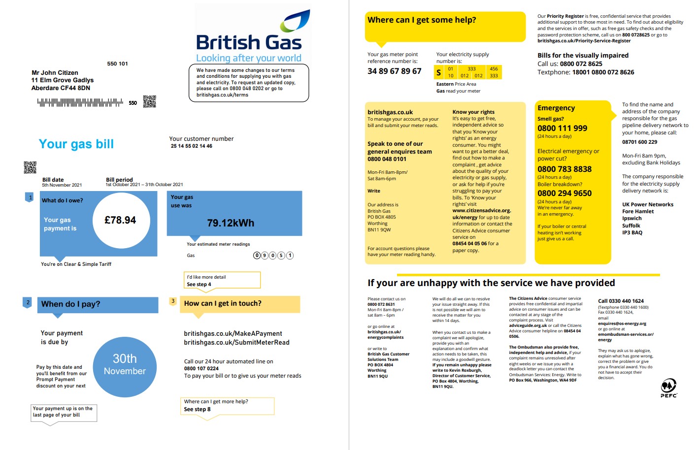  Minol USA business utility bill 